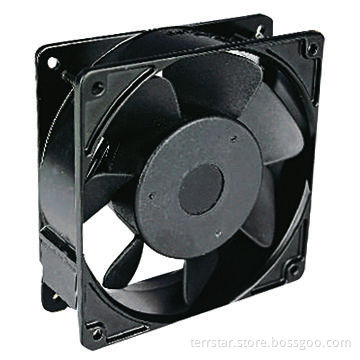 AC Fan, 110V/120V/230V/240V, Measures 120 x 120 x 38mm, Frame Made of Aluminum